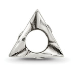 Sterling Silver 925 Sweet 16 Bead with Antiqued Finish Solid Cast