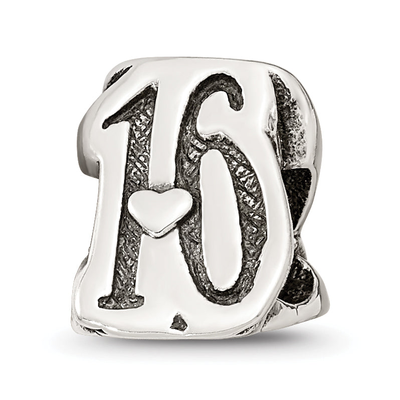 Sterling silver Reflections Sweet 16 Bead Main image