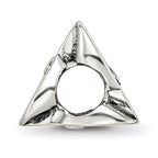 Sterling Silver 925 Sweet 18 Bead with Antiqued Finish Solid Refined Design