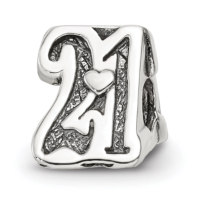 Sterling silver Reflections Sweet 21 Bead Main image