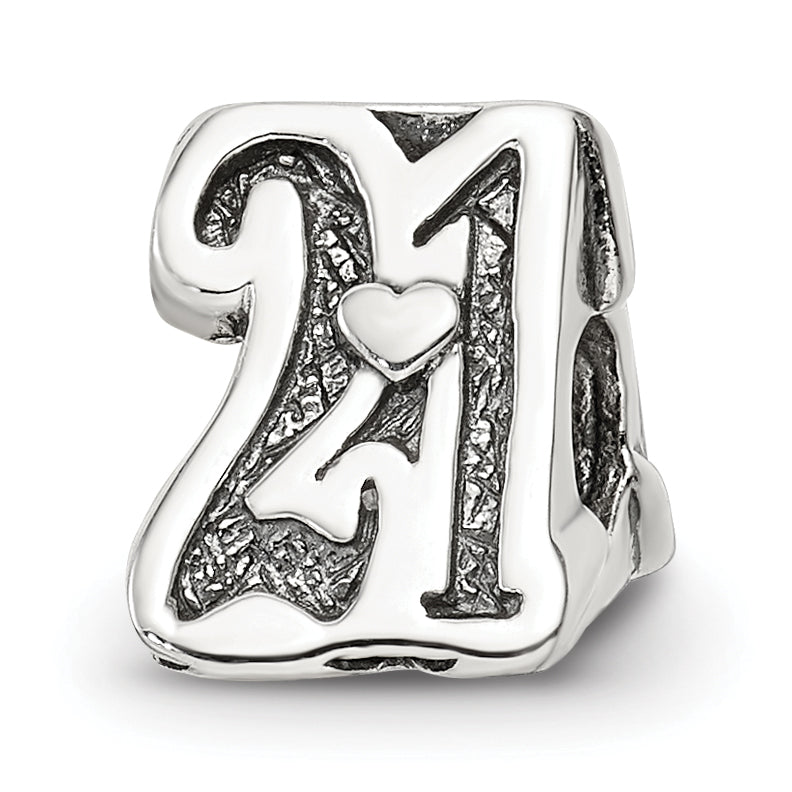 Sterling silver Reflections Sweet 21 Bead