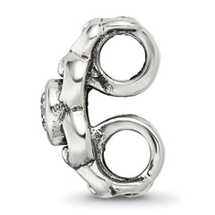 Sterling Silver Reflections CZ Connector Bead