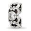 Sterling Silver Reflections CZ Connector Bead