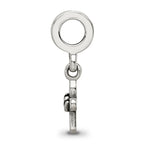 Sterling Silver 925 Reflections Cross Dangle Bead with Polished Finish