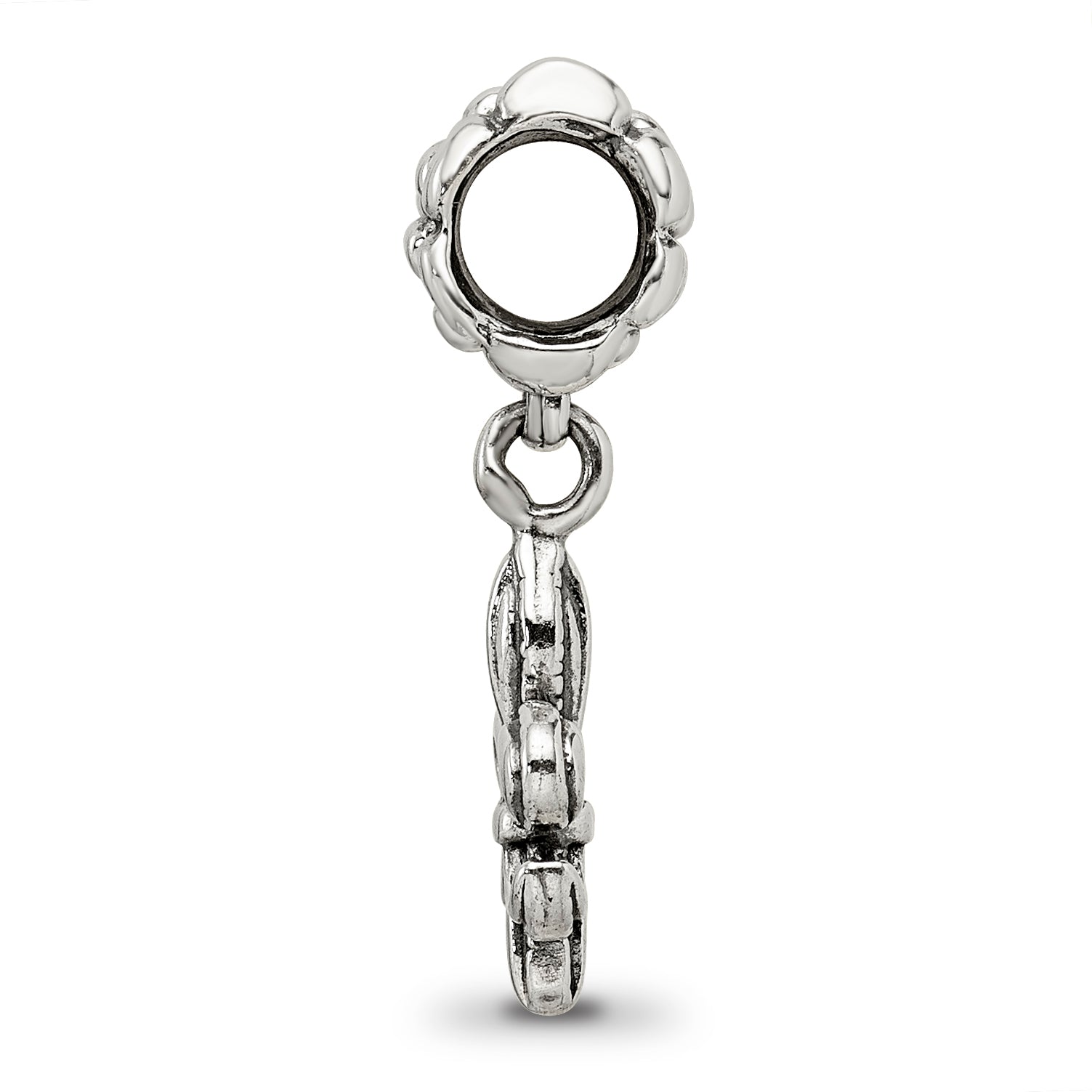 Sterling Silver Reflections Fleur de Lis Dangle Bead