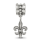 Sterling Silver Reflections Fleur de Lis Dangle Bead