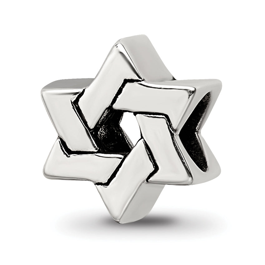 Sterling Silver Reflections Star of David Bead Main image