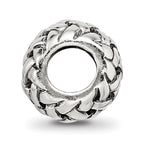 Sterling Silver 925 Basketweave Bali Bead with Antiqued Finish by Sophia Jewelers