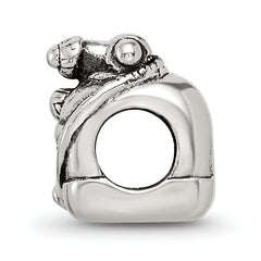 Sterling Silver 925 Scuba Tank Bead with Antiqued Finish Ocean-Themed Elegance