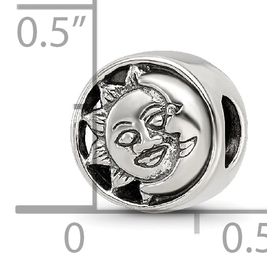 Sterling Silver Reflections Sun/Moon Bead