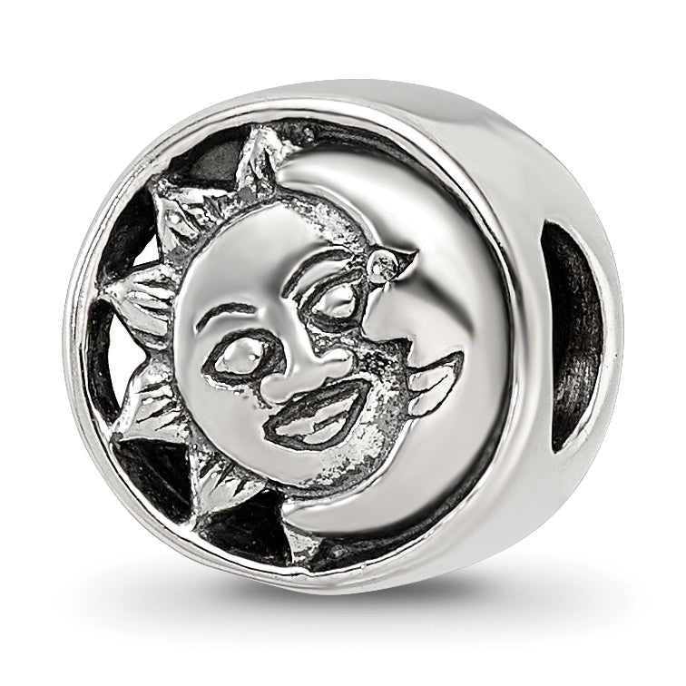 Sterling Silver Reflections Sun/Moon Bead