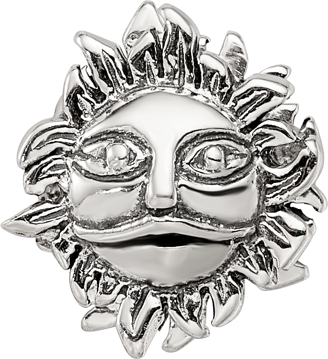 Sterling Silver Reflections Sun Bead