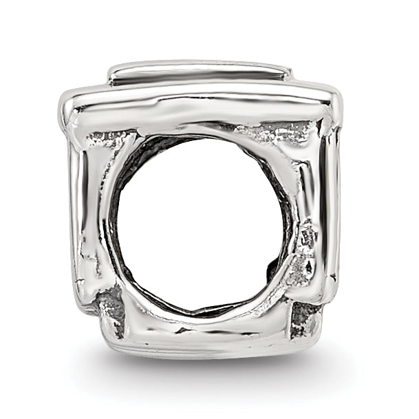 Sterling Silver 925 Streetcar Bead with Antiqued Finish  Timeless Travel Charm Secondary image