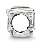 Sterling Silver 925 Streetcar Bead with Antiqued Finish  Timeless Travel Charm