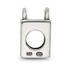 Sterling Silver 925 Antiqued Born to Shop Bead for Charm Bracelets