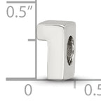 Sterling Silver 925 Number 1 Bead with Polished Finish Timeless Charm for Personal Milestones