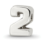 Sterling Silver Reflections Number 2 Bead