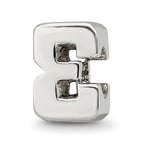 Sterling Silver 925 Number 3 Bead with Polished Finish Timeless Craft Charm