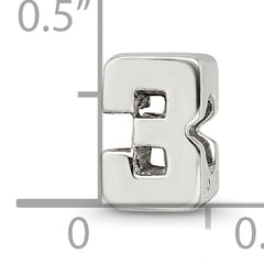 Sterling Silver Reflections Number 3 Bead