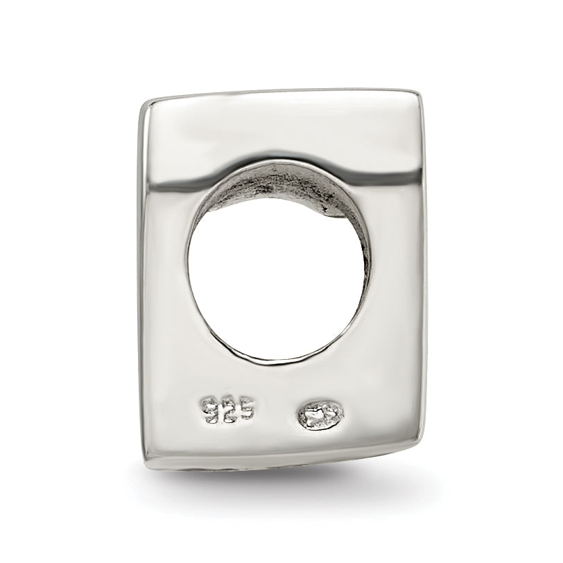 Sterling Silver 925 Number 7 Bead with Polished Finish Secondary image
