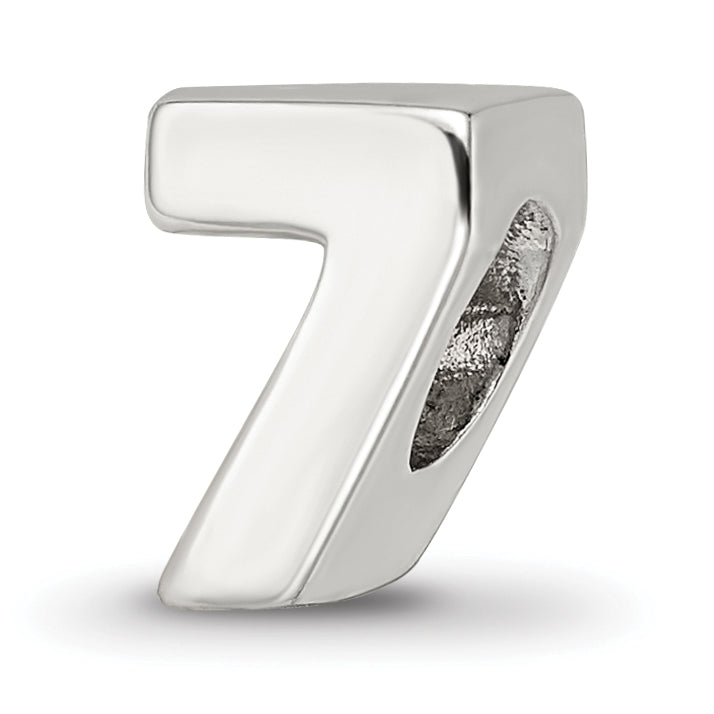 Sterling Silver Reflections Number 7 Bead Main image