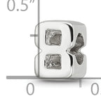 Sterling Silver 925 Number 8 Bead with Polished Finish Solid Design