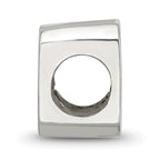 Sterling Silver 925 Number 9 Bead with Polished Solid Finish