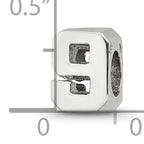 Sterling Silver 925 Number 9 Bead with Polished Solid Finish