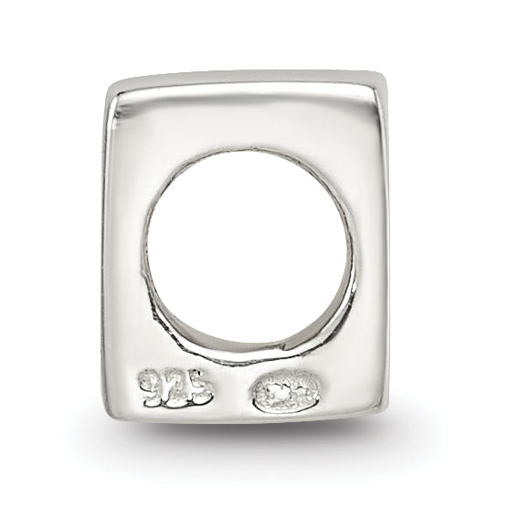 Sterling Silver 925 Kids Bead with Polished Finish Solid Charm Secondary image
