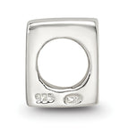 Sterling Silver 925 Kids Bead with Polished Finish Solid Charm