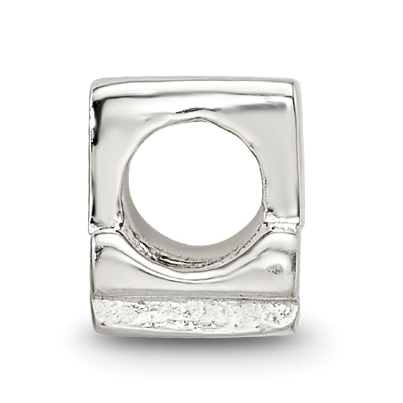 Sterling Silver 925 Kids Number 4 Bead Polished Solid Charm
