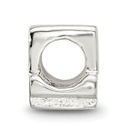 Sterling Silver 925 Kids Number 4 Bead Polished Solid Charm