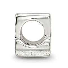 Sterling Silver 925 Kids Number 4 Bead Polished Solid Charm