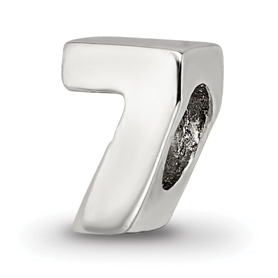 Sterling Silver Reflections Kids Number 7 Bead Main image