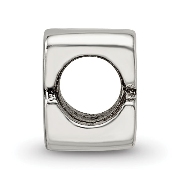 Sterling Silver 925 Kids Number 8 Bead with Polished Finish Secondary image