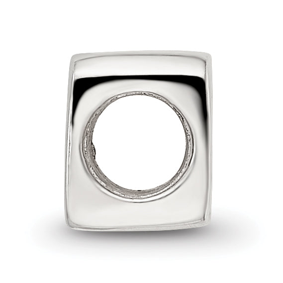 Sterling Silver 925 Polished Kids Number 9 Bead Solid and Casted