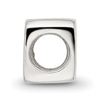 Sterling Silver 925 Polished Kids Number 9 Bead Solid and Casted