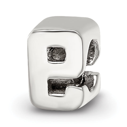Sterling Silver 925 Polished Kids Number 9 Bead Solid and Casted