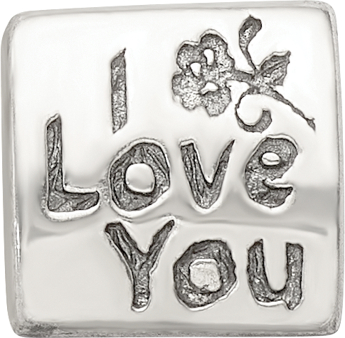 Sterling Silver 925 Antiqued Trilogy Bead for Mom