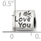 Sterling Silver 925 Antiqued Trilogy Bead for Mom