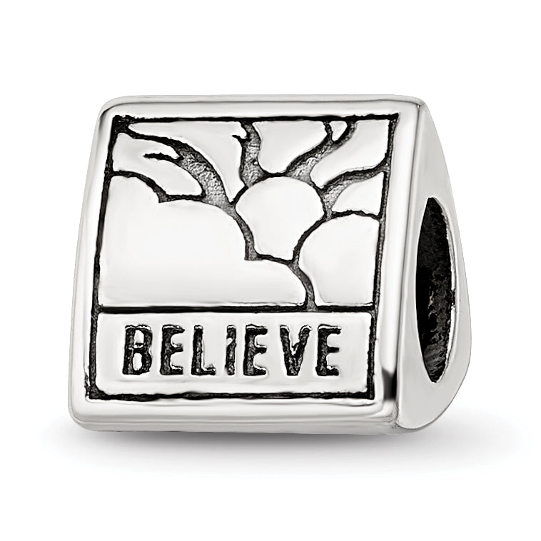 Sterling Silver 925 Themed Bead with Antiqued Finish Solid Crafted