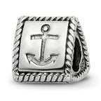 Sterling Silver Reflections Anchor, Cross, Heart Trilogy Three Sided Bead