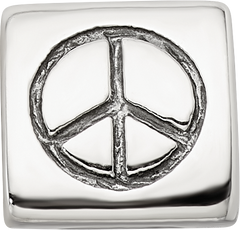 Sterling Silver Reflections Peace, Smiley Face & Heart Trilogy Bead