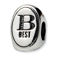 Sterling Silver Reflections Best Friend Trilogy Oval Bead