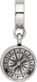 Sterling Silver Reflections Compass Dangle Bead