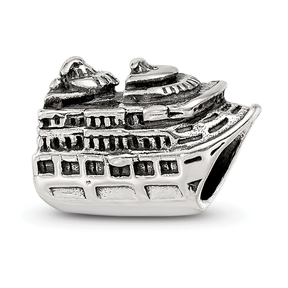 Sterling Silver Reflections Cruise Ship Bead Main image