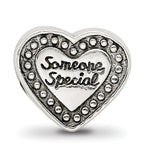 Sterling Silver 925 Antiqued Bead for Someone Special Solid Cast Design