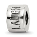 Sophia Jewelers Sterling Silver 925 Live Laugh Love Spacer Bead Antiqued Solid Themed Design