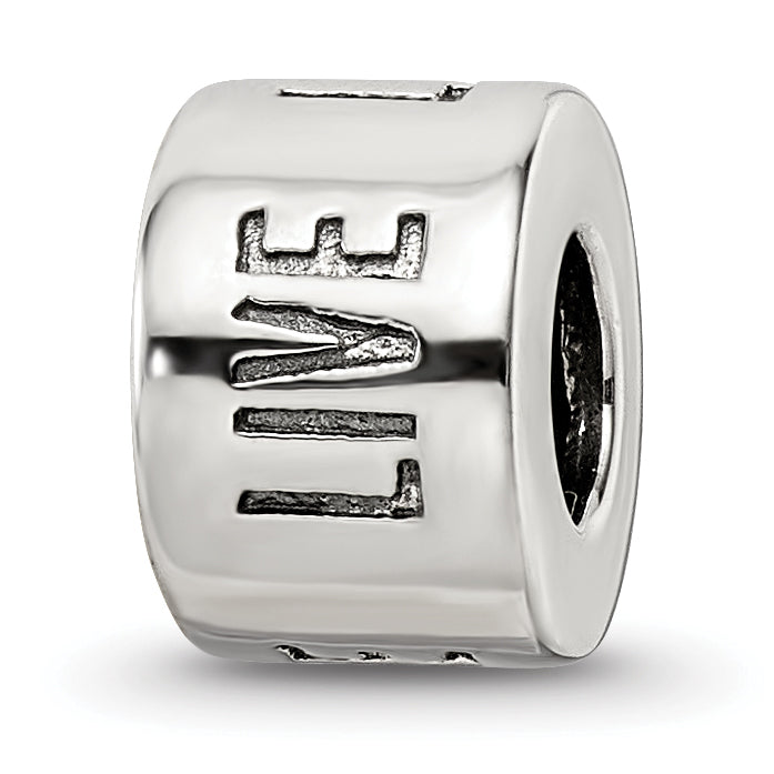 Sterling Silver Reflections Live Laugh Love Spacer Bead Main image