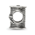 Sophia Jewelers 925 Sterling Silver Antiqued Thread & Needle Bead Elegant Cast Design